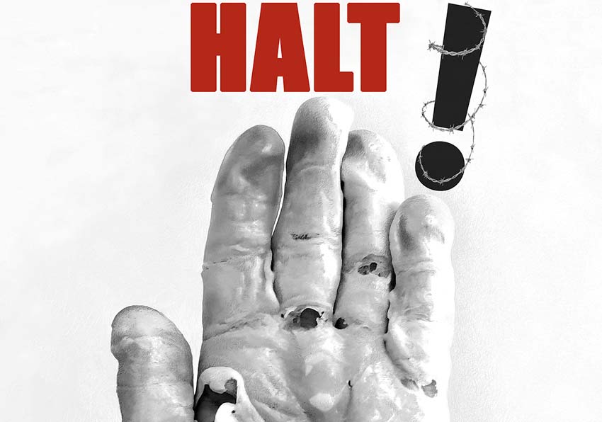 Catalog detail. A hand with wounds